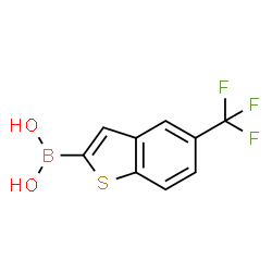 (5-(trifluoromethyl)benzo[b]thiophen-2-yl)boronic acid结构式