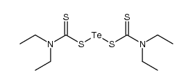 bis-(diethylamino-thioxo-methanesulfenyl)-tellane Structure