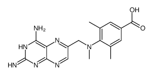 4-[(2,4-diaminopteridin-6-yl)methyl-methylamino]-3,5-dimethylbenzoic acid Structure