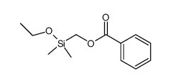 Aethoxy-dimethyl-benzoyloxymethyl-silan Structure