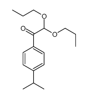 1-(4-propan-2-ylphenyl)-2,2-dipropoxyethanone结构式