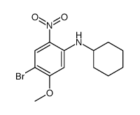 4-Bromo-N-cyclohexyl-5-methoxy-2-nitroaniline结构式