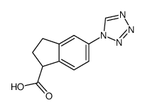 5-(1H-tetrazol-1-yl)-2,3-dihydro-1H-indene-1-carboxylic acid Structure