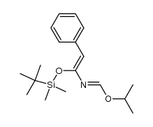 1-isopropoxy-4-phenyl-3-t-butyldimethylsilyloxy-2-aza-1,3-butadiene Structure
