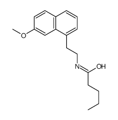 N-[2-(7-methoxynaphthalen-1-yl)ethyl]pentanamide Structure