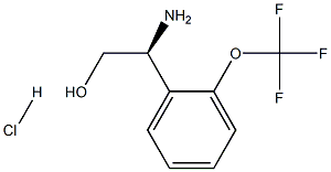 (2S)-2-AMINO-2-[2-(TRIFLUOROMETHOXY)PHENYL]ETHAN-1-OL HYDROCHLORIDE结构式