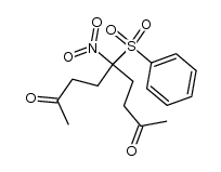 5-nitro-5-(phenylsulfonyl)nonane-2,8-dione Structure