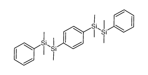 1,4-bis(2-phenyltetramethyldisilanyl)benzene Structure