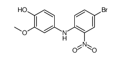 4-((4-Bromo-2-nitrophenyl)amino)-2-methoxyphenol Structure