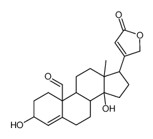 3β,14-Dihydroxy-19-oxocarda-4,20(22)-dienolide structure