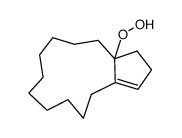 1-Hydroperoxy-Δ12(13)-bicyclo(10.3.0)pentadecen Structure