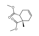 (+/-)-1-methyl-cyclohex-4-ene-1r,2c-dicarboxylic acid dimethyl ester Structure