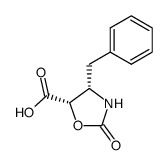 (4S,5S)-4-benzyl-2-oxo-oxazolidine-5-carboxylic acid结构式