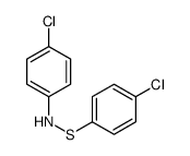 4-chloro-N-(4-chlorophenyl)sulfanylaniline结构式