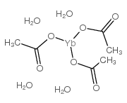 ytterbium(iii) acetate hydrate structure