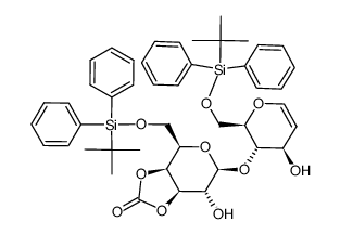 3',4'-o-carbonyl-6,6'-di-o-tert-butyldiphenylsilyl-lactal Structure