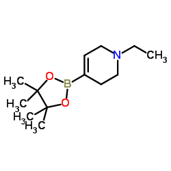 1-Ethyl-4-(4,4,5,5-tetramethyl-1,3,2-dioxaborolan-2-yl)-1,2,3,6-tetrahydropyridine结构式