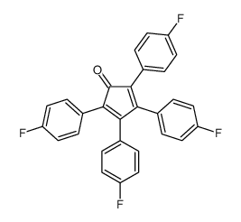 2,3,4,5-tetrakis(4-fluorophenyl)cyclopenta-2,4-dien-1-one结构式