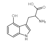 2-AMINO-3-(4-HYDROXY-1H-INDOL-3-YL)PROPANOIC ACID structure