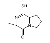 Pyrrolo[1,2-a]pyrazin-4(1H)-one, hexahydro-3-methyl-1-thioxo-, (3S-trans)- (9CI) picture