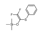 (2,2-difluoro-1-phenylsulfanylethenoxy)-trimethylsilane Structure