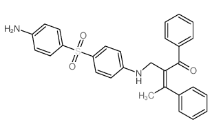 Chalcone, b-methyl-a-[(p-sulfanilylanilino)methyl]-(8CI) Structure