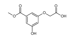 (3-hydroxy-5-(methoxycarbonyl)phenoxy)acetic acid Structure