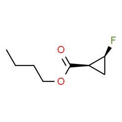 Cyclopropanecarboxylic acid, 2-fluoro-, butyl ester, (1S,2S)- (9CI) structure