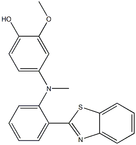 4-(N-(2-(Benzo[d]thiazol-2-yl)phenyl)-N-methylamino)-2-methoxyphenol Structure