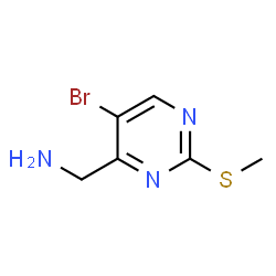 4-(Aminomethyl)-5-bromo-2-(methylthio)pyrimidine Structure