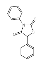 3,5-diphenyl-2-sulfanylidene-thiazolidin-4-one结构式