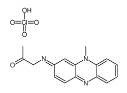 1-[(10-methylphenazin-10-ium-2-yl)amino]propan-2-one,perchlorate Structure