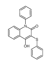 4-hydroxy-1-phenyl-3-phenylsulfanylquinolin-2(1H)-one结构式