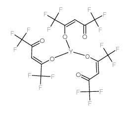 六氟-乙酰丙酮钇(III)结构式