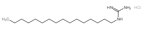 diaminomethylidene(hexadecyl)azanium,chloride Structure