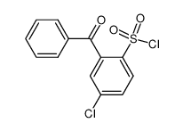 2-BENZOYL-4-CHLORO-BENZENESULFONYLCHLORIDE结构式