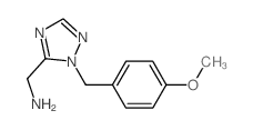 (1-(4-Methoxybenzyl)-1H-1,2,4-triazol-5-yl)methanamine Structure