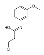3-Chloro-N-(3-methoxyphenyl)propanamide结构式