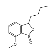 3-butyl-7-methoxyphthalide结构式