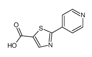 2-(4-吡啶)噻唑-5-羧酸结构式