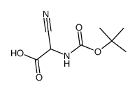 Acetic acid, cyano[[(1,1-dimethylethoxy)carbonyl]amino]- (9CI)结构式