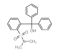 Benzenesulfonamide,2-(hydroxydiphenylmethyl)-N,N-dimethyl-结构式