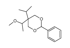 5α-Isopropyl-5β-(1-methoxyethyl)-2β-phenyl-1,3-dioxane结构式