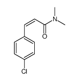 3-(4-chlorophenyl)-N,N-dimethylprop-2-enamide结构式