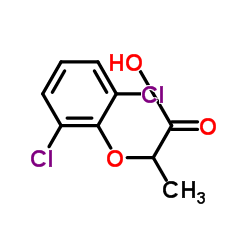 2-(2,6-Dichlorophenoxy)propanoic acid Structure