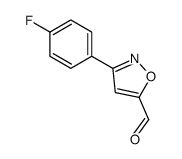 3-(4-FLUORO-PHENYL)-ISOXAZOLE-5-CARBALDEHYDE structure