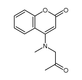 4-(N-methyl-2-oxo-propylamino)-2H-1-benzopyran-2-one Structure