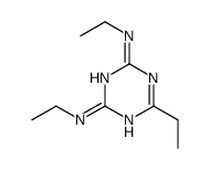 2-Ethyl-4,6-bis(ethylamino)-1,3,5-triazine结构式