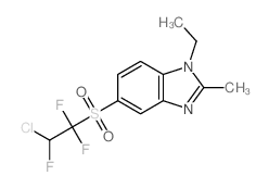 1H-Benzimidazole,5-[(2-chloro-1,1,2-trifluoroethyl)sulfonyl]-1-ethyl-2-methyl-结构式