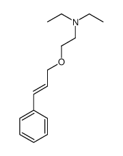 N,N-diethyl-2-[(E)-3-phenylprop-2-enoxy]ethanamine Structure